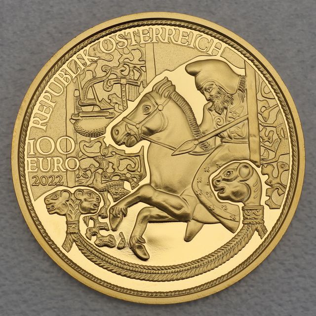 Goldmünze 100 Euro Österreich 2022 - Das Gold der Skythen - Die Magie des Goldes
