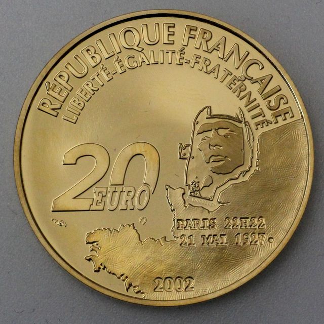 20 Euro Goldmünze Frankreich 2008 Lindbergh