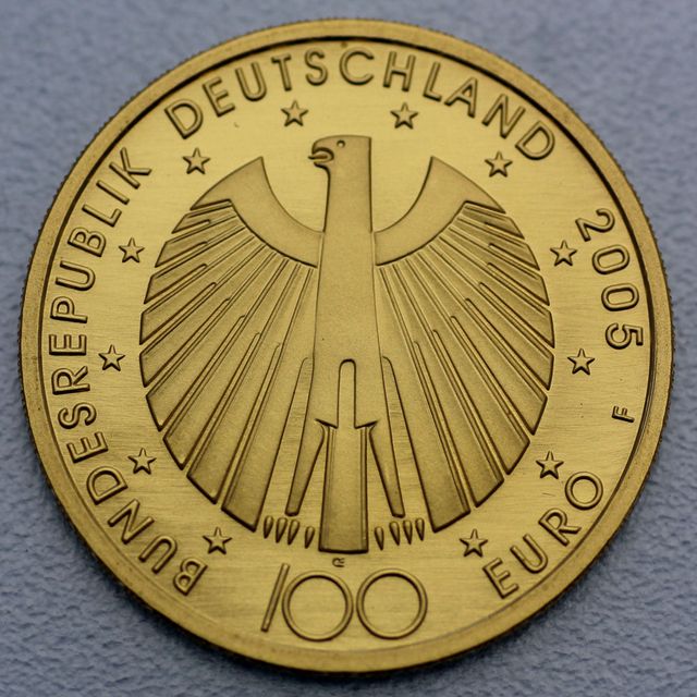 100 Euro Goldmünze BRD Fussball WM 2005