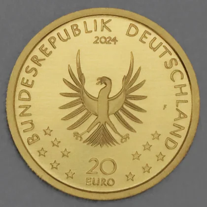 Goldmünze 20 Euro, Biber 2024