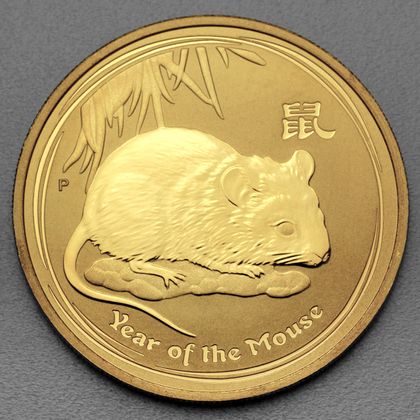 Lunar II, 1oz Goldmünze, Maus/Ratte, 2008