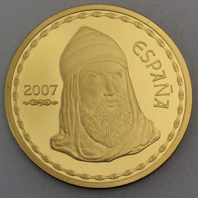 200 Euro Goldmünze Spanien 2007 - Heldenepos Cantar de Mio Cid