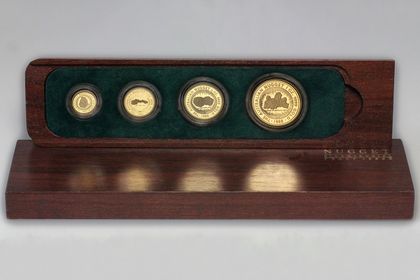 Nugget Goldmünzen Proof Set 1988: Goldnuggets Jubilee - Ruby Well - Welcome - Pride of Australia