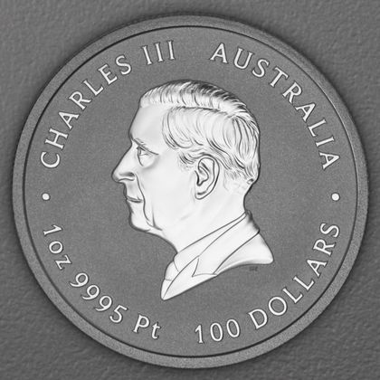 1oz Platinmünze Lunar III, König Charles III