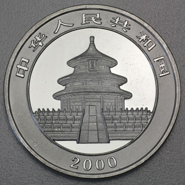 China Panda Silbermünze 2000