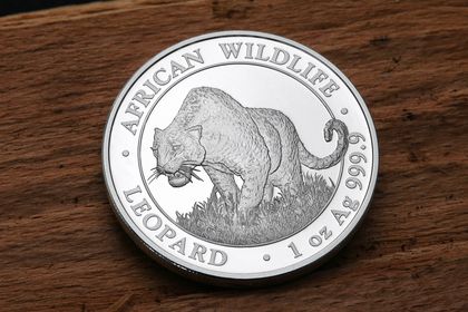 Silbermünze Somalia Leopard 2023 zu 1 Unze