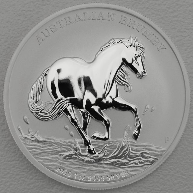 Silbermünze 1oz Australian Brumby 2020