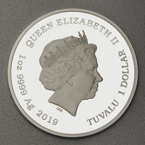Silbermünze Minted Mini Coin 1oz The Simpsons 2019 - Lisa Simpson coloriert in Polierter Platte