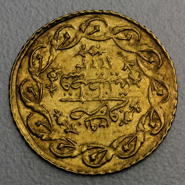 1 Mahmudiye Goldmünze Türkei 830er Gold Prägejahre 1832-1838 Konstantinopel Gewicht ca 1,6g