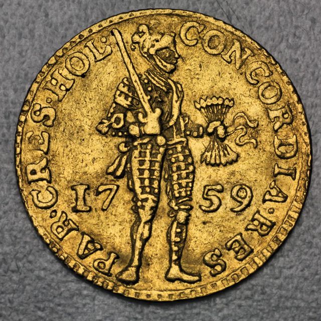 Dukaten Goldmünze 1759