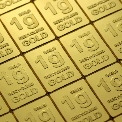 Recyclinggold Tafelbarren