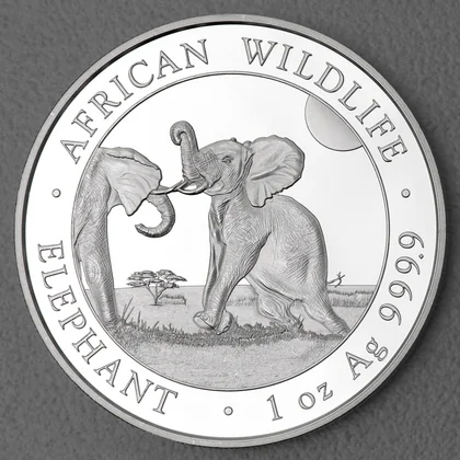 1oz Silbermünze Somalia Elefant 2024