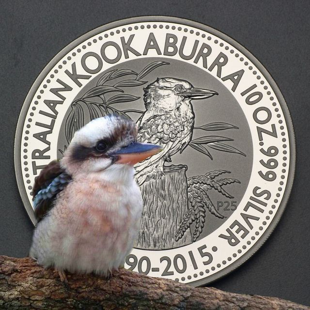 10 Unzen Kookaburra Münze