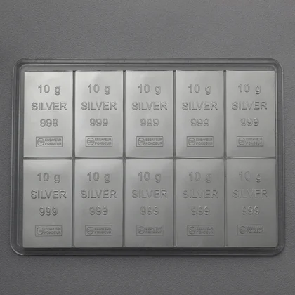 10 x 10g Silbertafel | CombiBar®