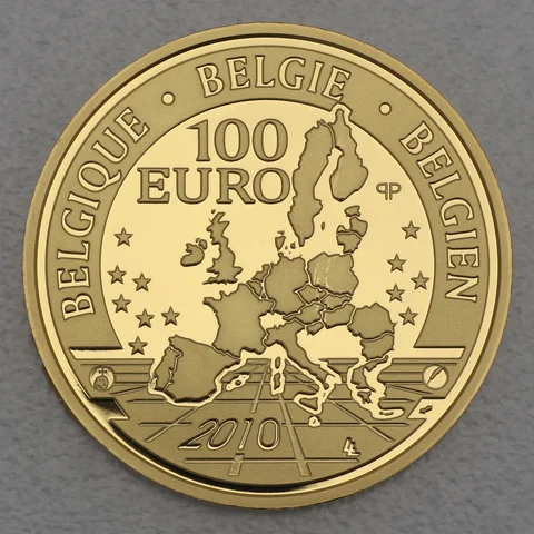 100 Euro Belgien Goldmünze 2010 Prinz Philippe