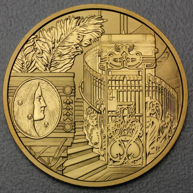 100 Euro Goldmünze Österreich 2007 Linke Wienzeile Nr. 38