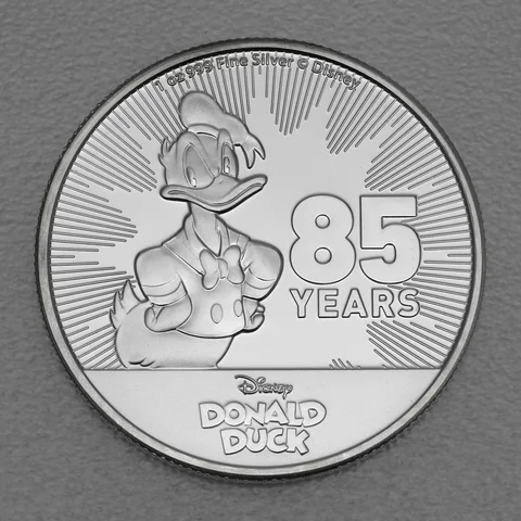 Silbermünze 1oz Niue Donald Duck 2019