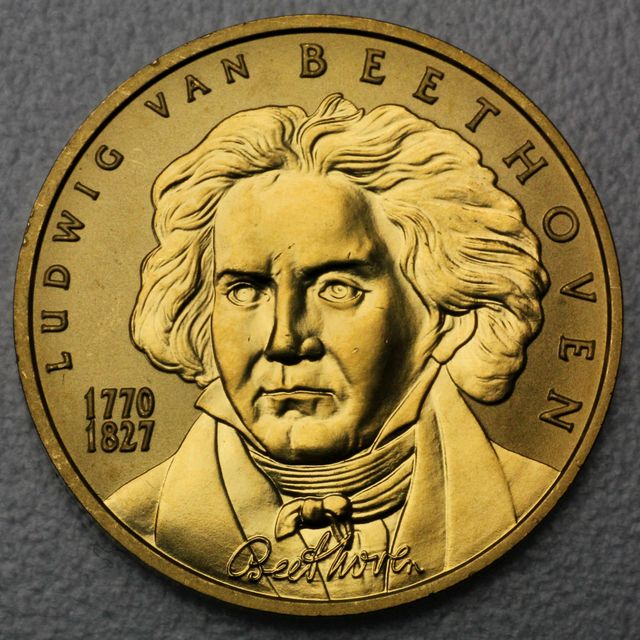 Goldmünze 50 Euro Österreich 2005 - Ludwig van Beethoven - Große Komponisten