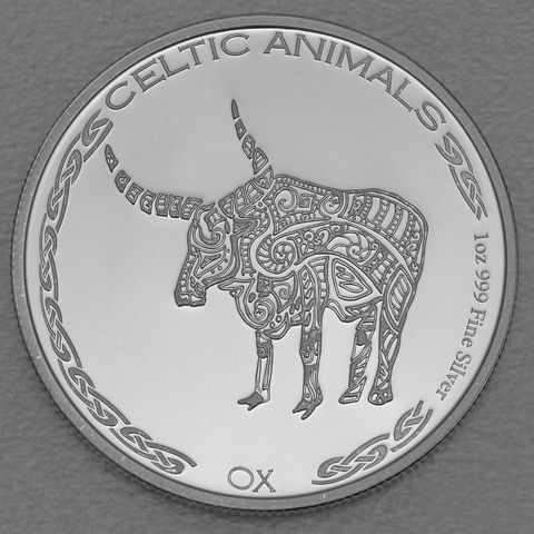 Silbermünze 1oz Tschad Celtic Animals Serie 2020- OX