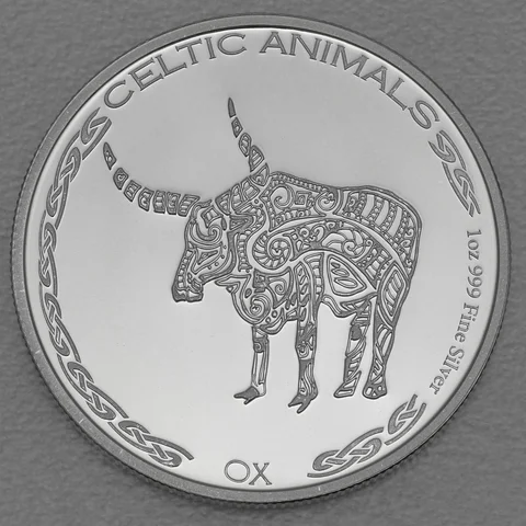 Silbermünze 1oz Tschad Celtic Animals Serie 2020- OX