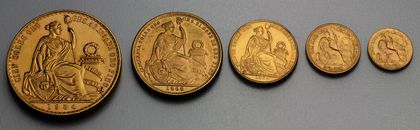 Peru Goldmünzen Lima Libra / Soles Ankaufswert