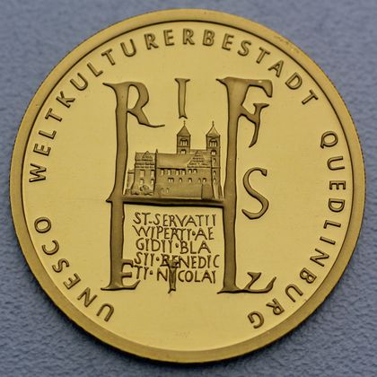 100 Euro Goldmünze "Quedlinburg" 2003