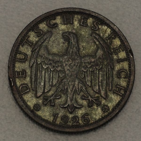 Silbermünze Weimarer Republik 2 Reichsmark 1926