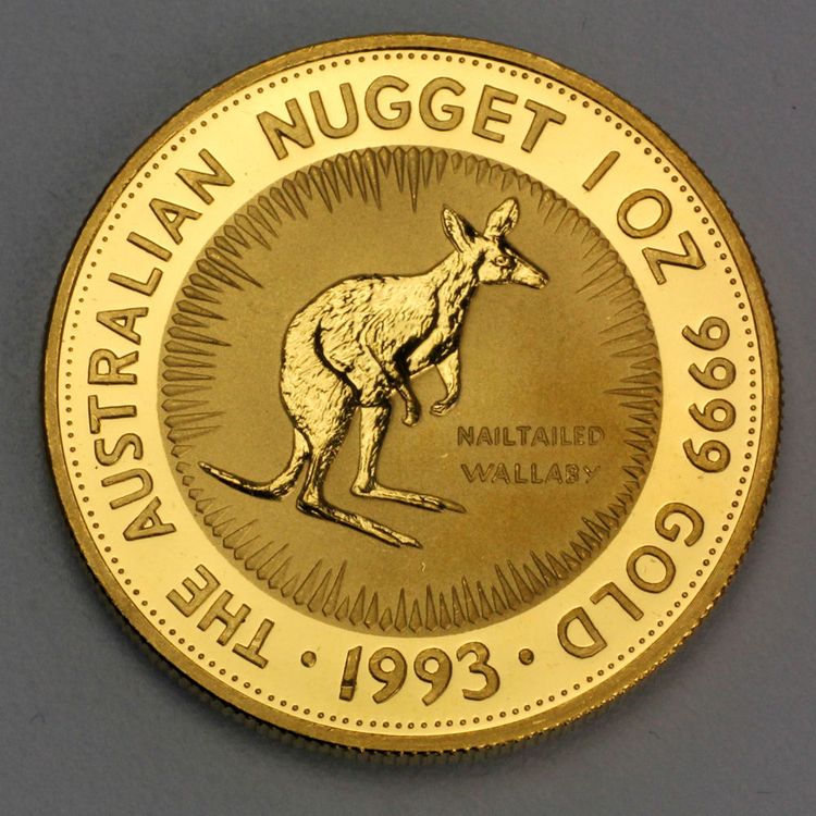 Australien Nugget / Känguru Goldmünze 1993
