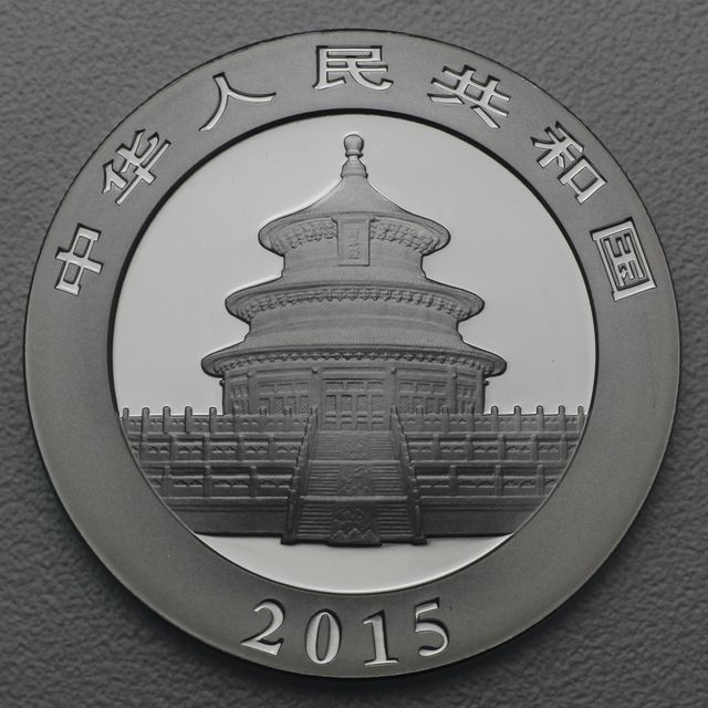 1 Unzen Silbermünze 2015 China Panda