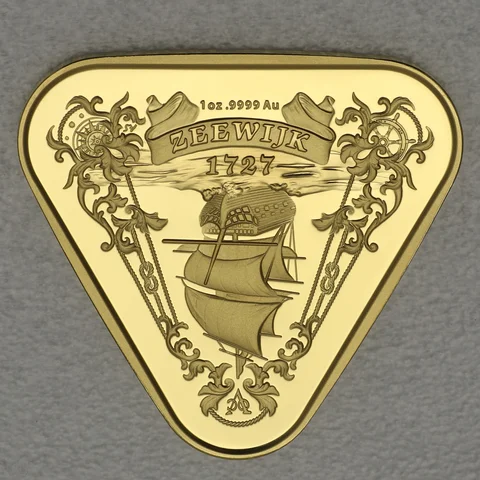 Goldmünze 1oz Triangular Zeewijk 2021