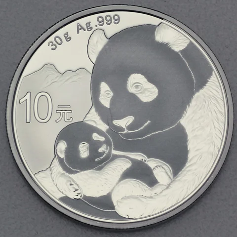 1oz Silbermünze Panda, 2019
