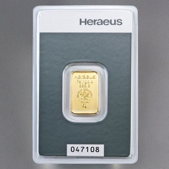 5g Heraeus Goldbarren