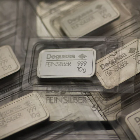 Degussa 10g Silberbarren aus dem Umlauf
