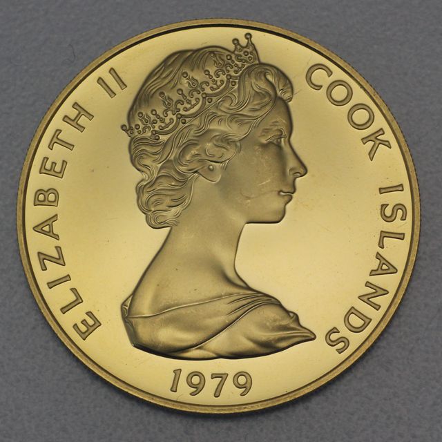 200 Dollar Cook Island Gedenkmünze 1979