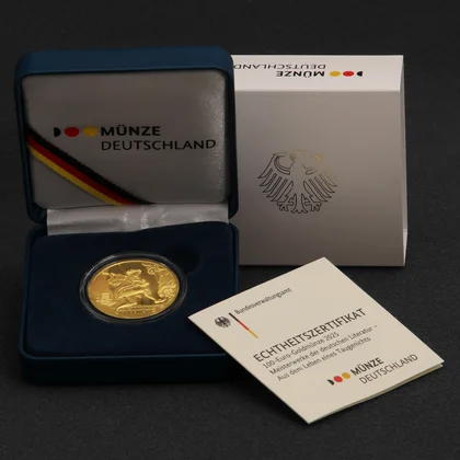 100 Euro Goldmünze "Aus dem Leben eines Taugenichts" 2025 in Verpackung und mit Zertifikat