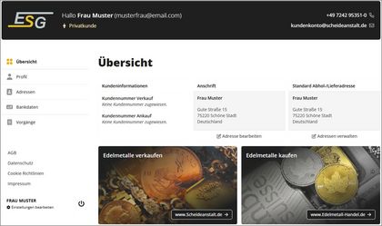Übersichtliche Startseite – alles auf einen Blick
