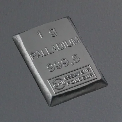 1g Palladiumbarren