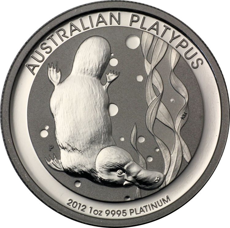 Platypus Platinmünze Platypus Platinmünze