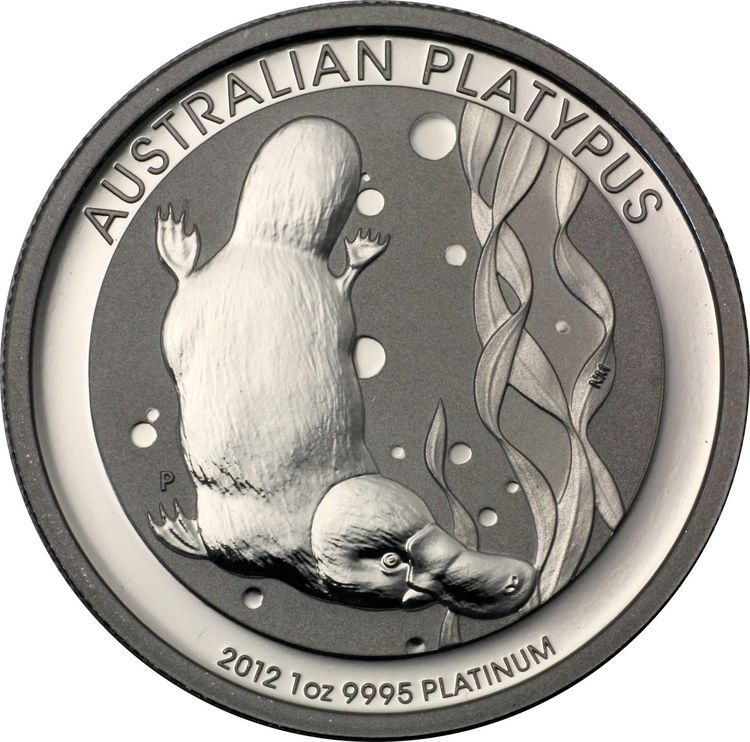 Platypus Platinmünze