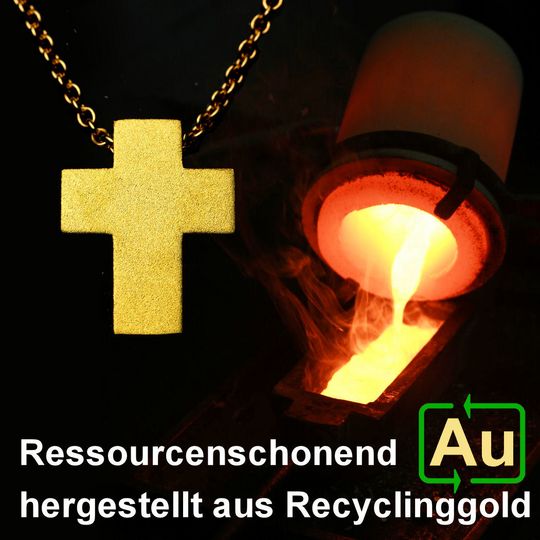 Goldener Anhänger aus Recyclinggold