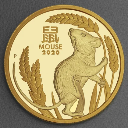Lunar III, 1oz Goldmünze, 2020, Polierte Platte