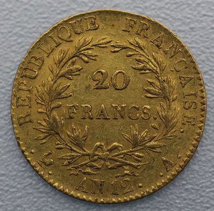 Goldmünzen Napoleon I Bonaparte Premier Consul 20 Francs