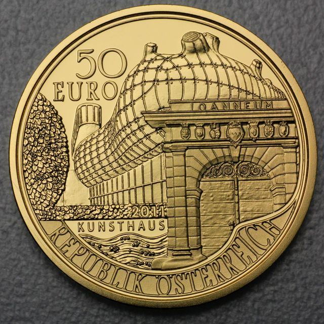 Goldmünze 50 Euro Österreich 2011 - 200 Jahre Joanneum in Graz