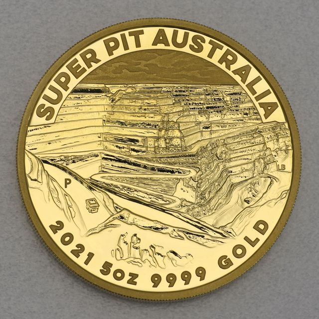 Goldmünze 5oz Australien Super Pit 2021