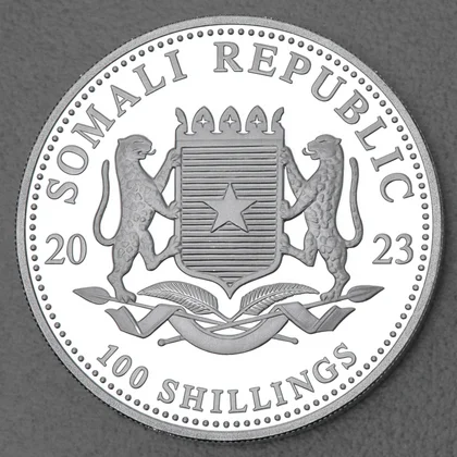 Somalia Leopard, 1oz Silbermünze 2023
