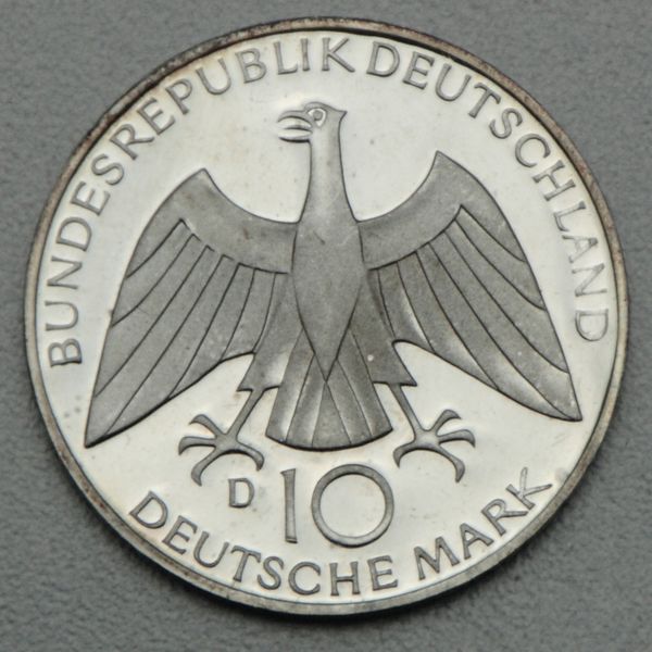 Silbermünze BRD 10 DM 1972