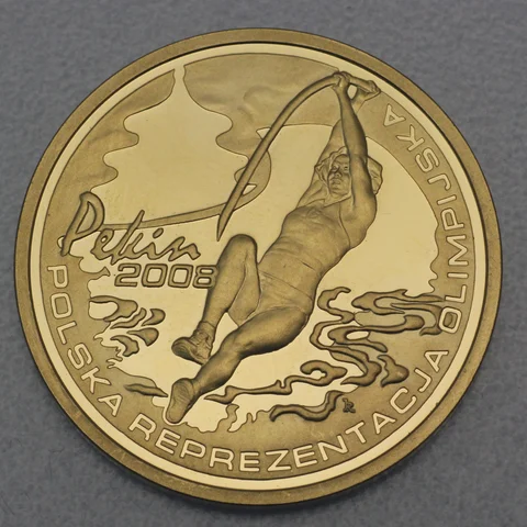 Goldmünze 200 Zloty Polen 2008 - Olympische Spiele Peking