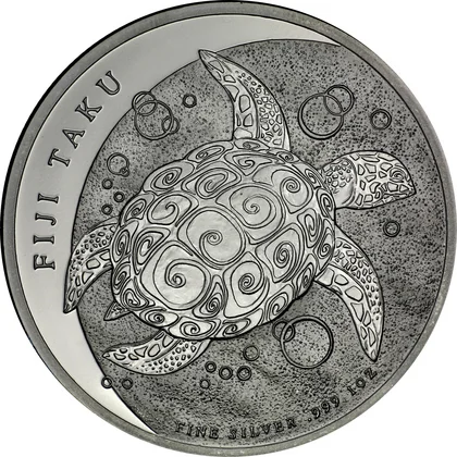 Fiji Taku Schildkröte Silbermünzen