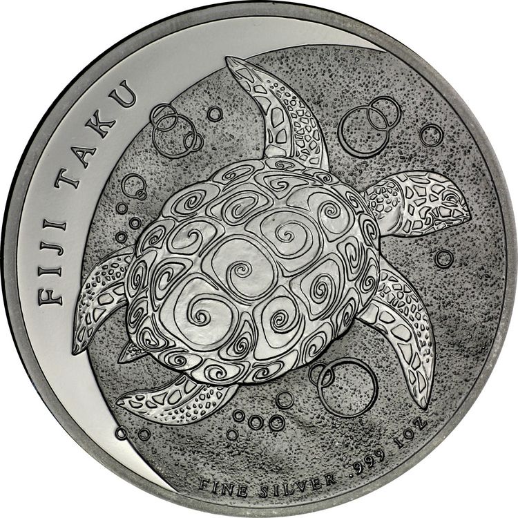 Fiji Taku Schildkröte Silbermünzen