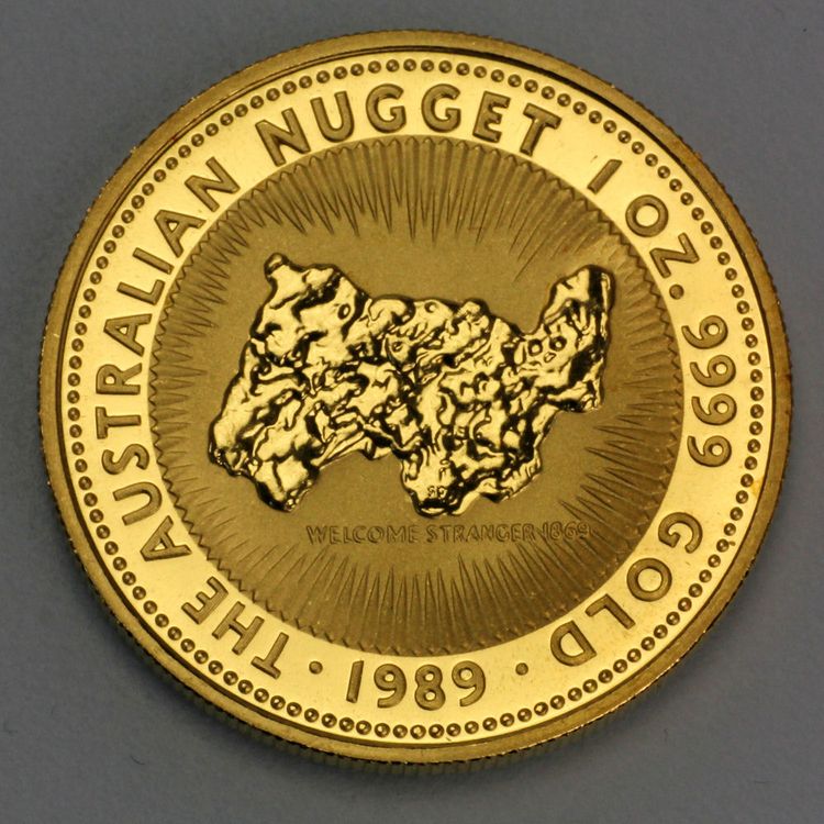 Australien Nugget Goldmünze 1989